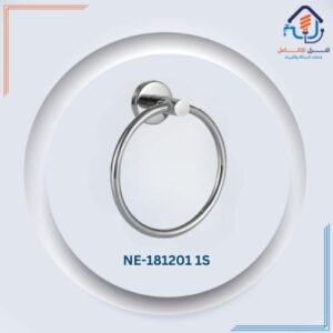 حلقة مناشف دائرية للحمام بتصميم عصري وتشطيب كرومي لامع