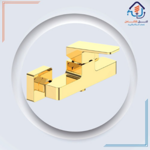 خلاط مطبخ جداري أنيق بلون ذهبي