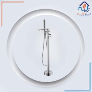 خلاط جاكوزي أرضي مستقل بتصميم عصري ولمسة كرومية