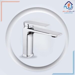 صنبور مغسلة عصري مطلي بالكروم ومقاوم للصدأ