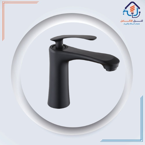 صنبور مغسلة قصير بتصميم عصري وتشطيب كروم مقاوم للصدأ