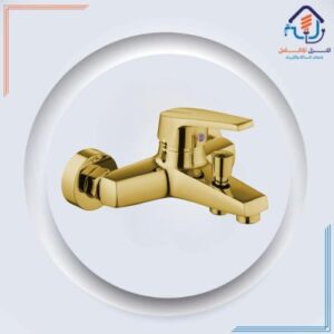 خلاط دش ذهبي جداري مقاوم للصدأ والتآكل