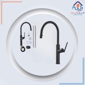 خلاط أرضي للمطبخ باللون الأسود بتصميم عصري