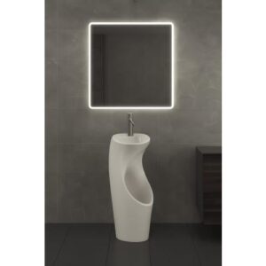 حوض وضوء مريح لكبار السن وذوي الاحتياجات الخاصة - سيراميك أبيض