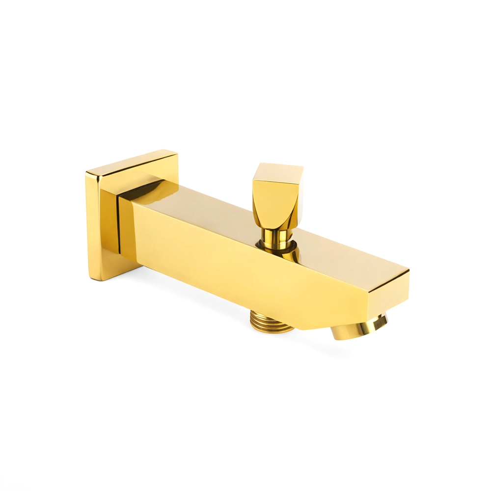 خلاط دش مخفي عصري بتصميم مربع - ذهبي لامع