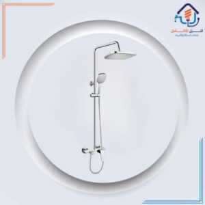 عمود دش مطلي بالكروم بتصميم حديث ومقاوم للصدأ
