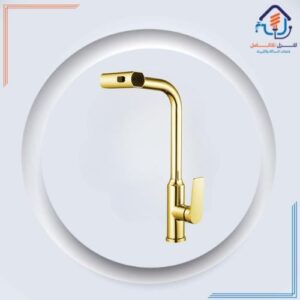 خلاط مطبخ أرضي بتصميم حديث بالأسود والذهبي