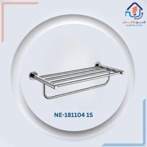 حامل مناشف مودرن للحمام - كروم لامع وتصميم عصري