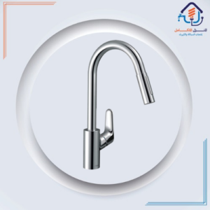 صنبور حوض مطبخ بسماعة سحب - هانز جروهي - كروم