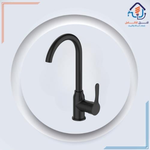 خلاط أرضي للمطبخ بتصميم عصري أسود مطفي