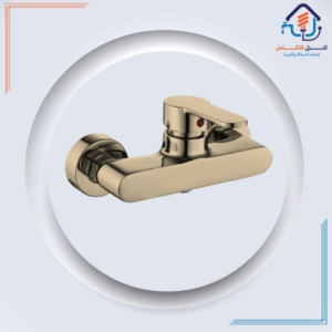 خلاط شطاف حمام بتصميم عصري — أحمر وذهبي