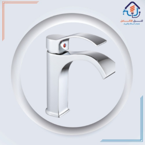 صنبور مغسلة قصير بطبقة كروم مضادة للصدأ — تصميم فاخر