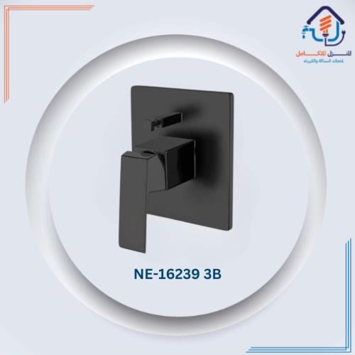 لوحة وجه خلاط شطاف مخفي مربعة — أسود