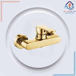 صنبور شطاف حمام ذهبي بتصميم أنيق