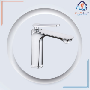 خلاط مغسلة قصير بتشطيب كرومي مقاوم للصدأ — تصميم فخم