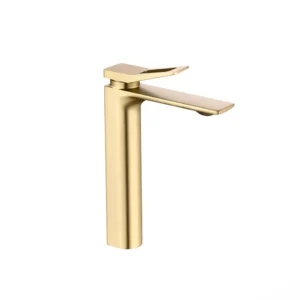 خلاط مغسلة ذهبي بتصميم فاخر ومقاوم للصدأ