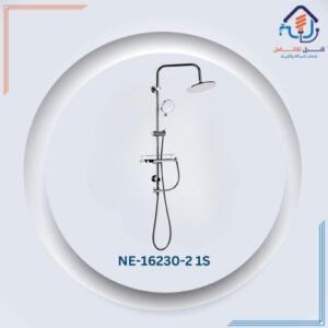 طقم عمود دش بتصميم دائري – تشطيب كرومي لامع