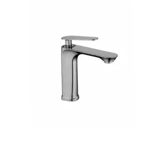 خلاط مغسلة قصير بتصميم عصري — رمادي