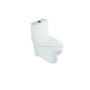 كرسي مرحاض أفرنجي بتصميم مودرن — أبيض