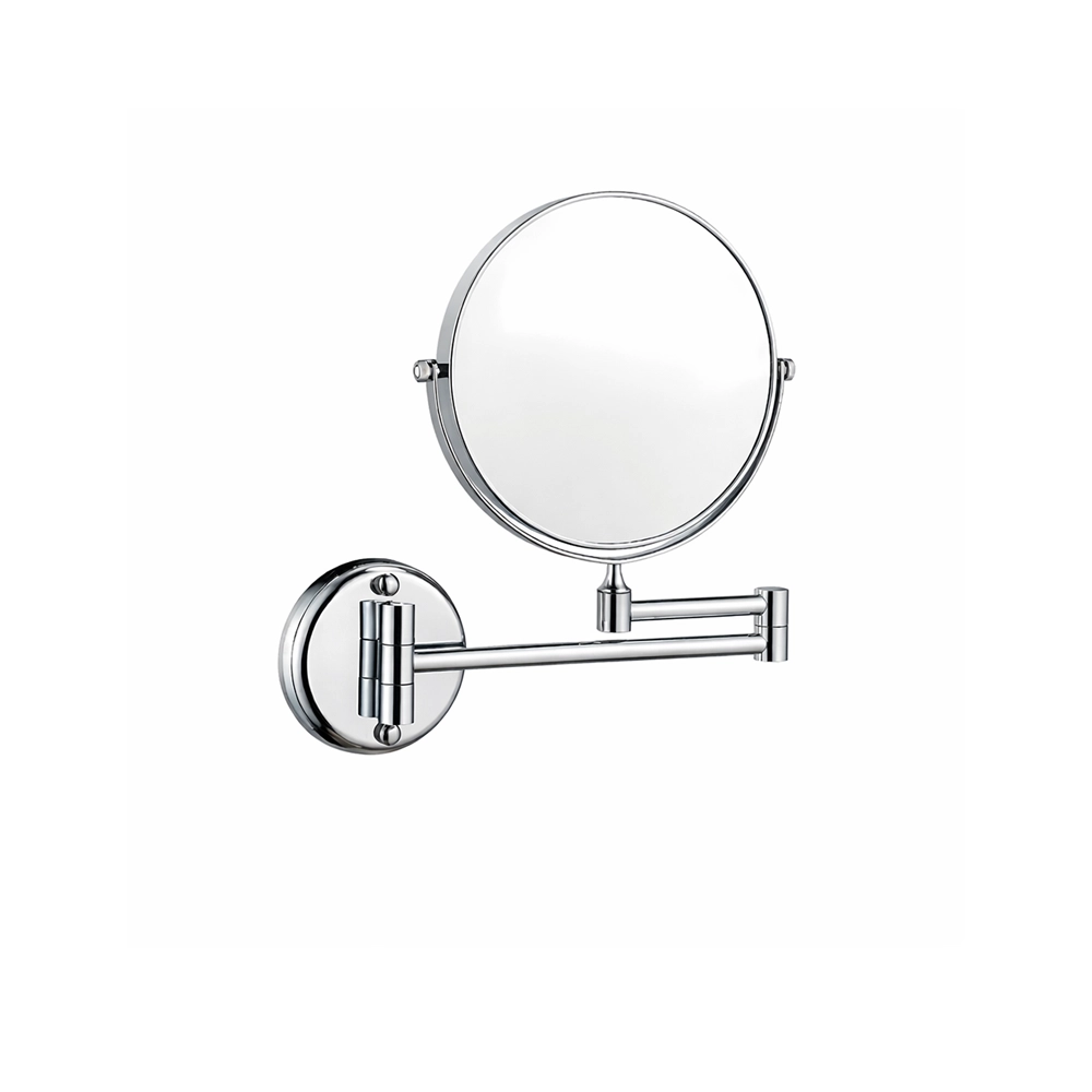 مرآة مكبرة للحائط بذراع ثابت — كروم