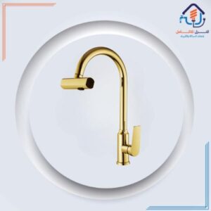 خلاط مطبخ فاخر بتصميم حديث — أسود بلمسات ذهبية