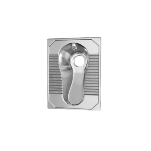 كرسي حمام عربي أرضي من ستانلس ستيل مقاوم للصدأ وسهل التنظيف