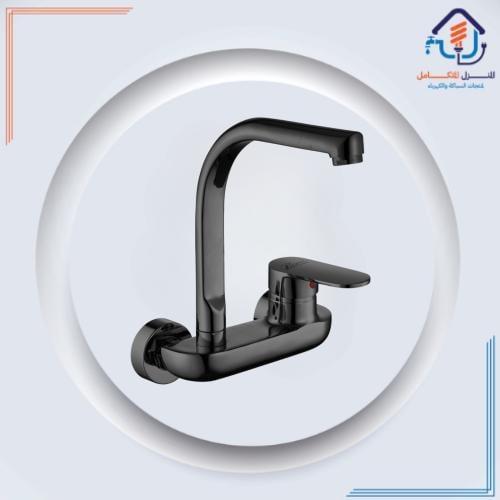 خلاط مطبخ جداري بتصميم معاصر — أسود