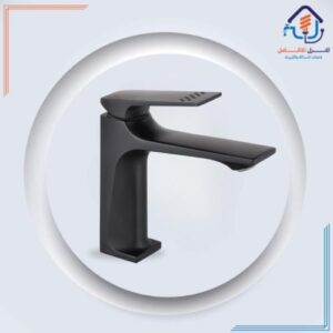حنفية مغسلة عالية الفخامة للتركيب السطحي — أسود مطفي
