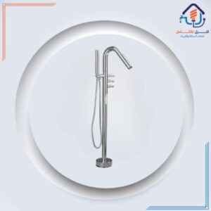 خلاط جاكوزي أرضي مستقل مع دش يدوي بتصميم عصري