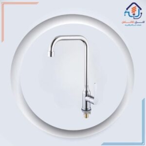 خلاط أرضي للمطبخ بتصميم عصري وتشطيب كرومي لامع