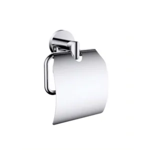 حامل مناديل حمام بغطاء من تريدكس — تشطيب أسود وكروم