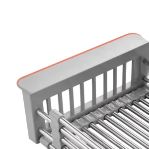 سلة تصفية وتنشيف من ستانلس ستيل – سلة مطبخ عملية وفضية متعددة الاستخدامات | SINDBAD