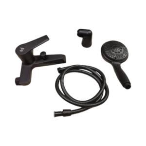 خلاط دش أسود مع طقم دش متعدد الوظائف من شرودر