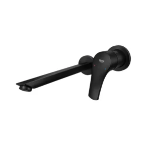 خلاط مغسلة حائطي يوروسمارت - أسود من جروهي