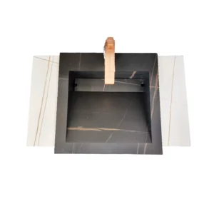 حوض غسيل سيلفر بلونين: أسود وأبيض