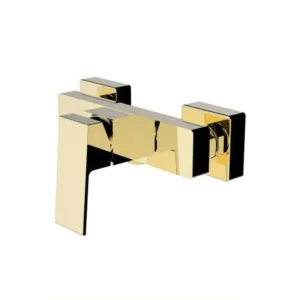 خلاط دش جداري بمقبض واحد من تريدكس — تشطيب كروم وذهبي