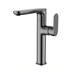خلاط مغسلة مرتفع بمقبض واحد من تريدكس — كروم/رمادي