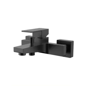 خلاط دش جداري أحادي المقبض من تريدكس — كروم وأسود