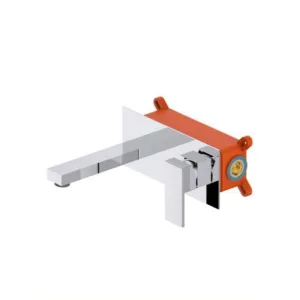 صنبور مغسلة جداري بمقبض واحد من تريدكس - كروم