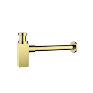 سيفون ديكوري للمغسلة (هراب) — تريدكس بلون كروم وذهبي