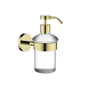 موزع صابون سائل جداري من ترادكس بتشطيب كروم وذهبي