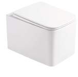 قاعدة مغسلة حمام حائطية عصرية — أبيض