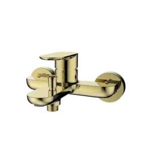 خلاط دش جداري بمقبض واحد من ترادكس — كروم ذهبي