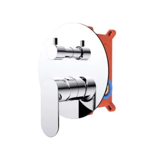 خلاط دش مخفي بمقبض واحد من ترادكس — أسود مطفي وكروم