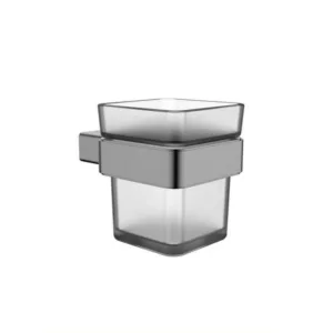 حامل أكواب للحمّام من تريدكس — كروم ورمادي