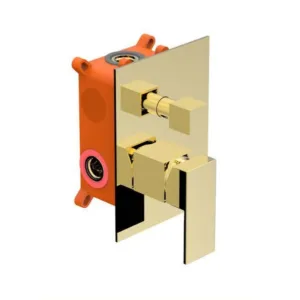 خِلاط دش وحوض استحمام مخفي بذراع واحدة من ترادكس بتشطيب كروم وذهبي