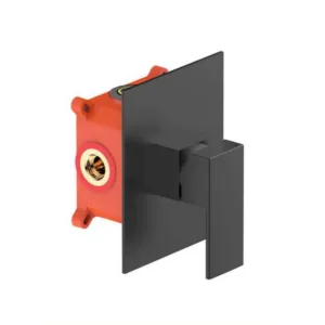 صمام دش مخفي بمقبض واحد - تريدكس - كروم وأسود