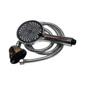 دش يدوي للحمام ديوري+ — رأس متعدد التدفق لحمام مريح بطلاء كرومي لامع