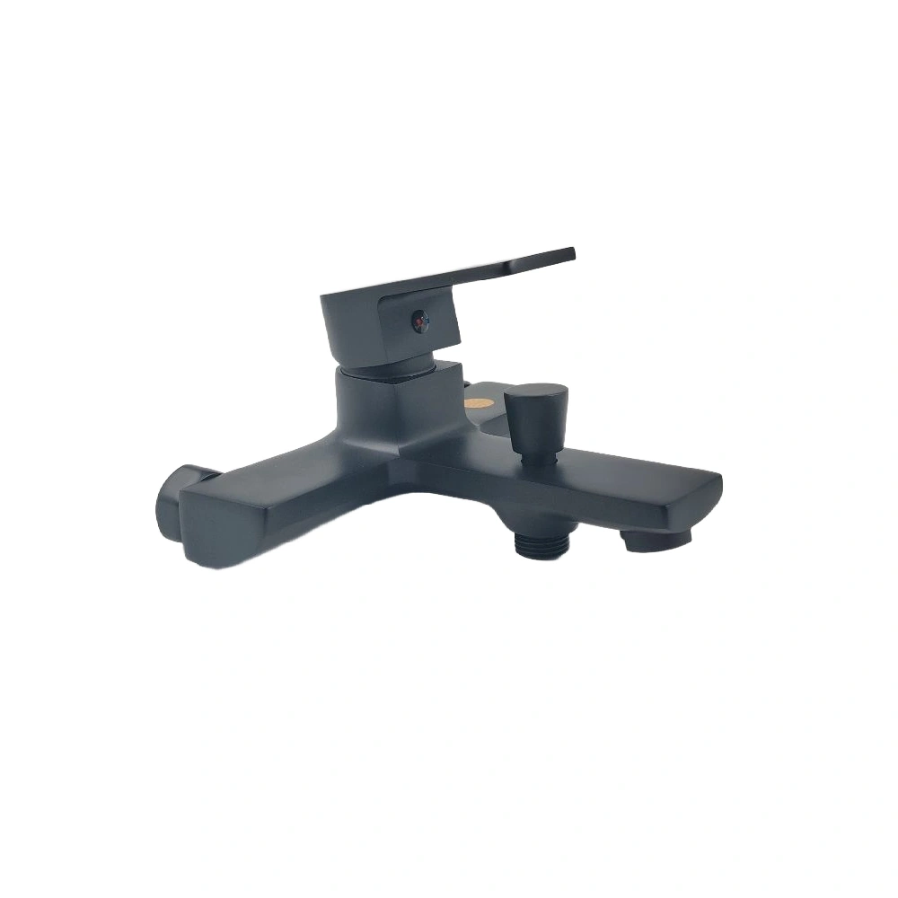 حنفية حمام أوكيانوس بمقبض واحد للتثبيت الجداري — أسود