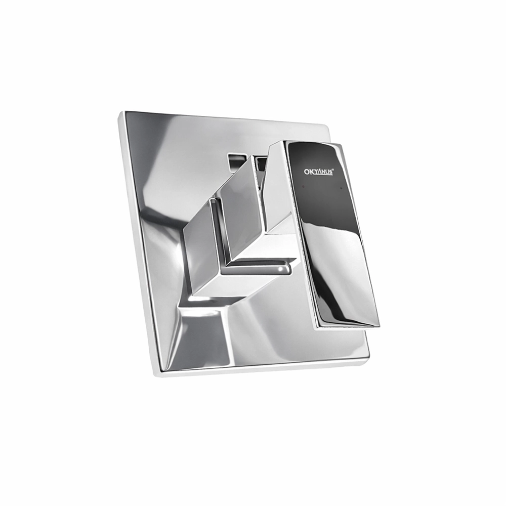 غطاء خلاط حمام مخفي من أوكيانوس — ثنائي الاتجاه — تصميم مربع عصري بتشطيب كروم